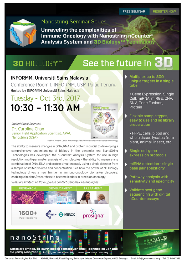 Nanostring Immuno-Oncology 3D Biology Seminar